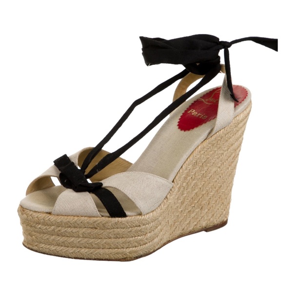 CHRISTIAN LOUBOUTIN size 39 neutral ankle wrap esp - Picture 5 of 12